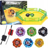 Zestaw Battle Arena X Gyro Stadion 6 Bączków Metal 2 Miotacze Dla Dzieci 6+