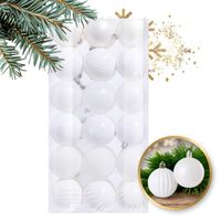 komplet bombek bożonarodzeniowych nietłukące bombki 36 sztuk w opakowaniu