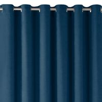 Zasłona MILANA szenilowa na srebrnych przelotkach 220x270 indygo Homede