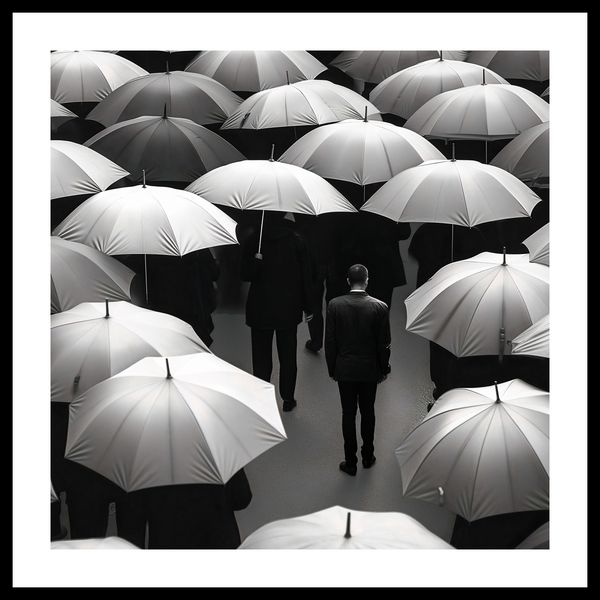 Plakat 60x60cm Samotność w Tłumie zdjęcie 3