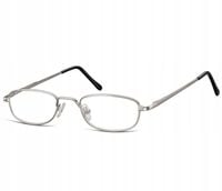 Okulary Oprawki KOREKCYJNE zerówki Optyczne flexy Unisex SUNOPTIC Srebrne