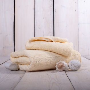 Ręcznik Unica 70 X 140 Cm, Kremowy
