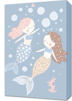 Obraz 40x60cm Wzory dla Dzieci, Dziewczynki i Chłopca - Syrenki