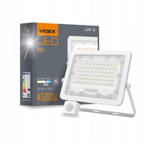 MOCNA Lampa zewnętrzna HALOGEN NAŚWIETLACZ VIDEX 50W czujnik ruchu zmierzch