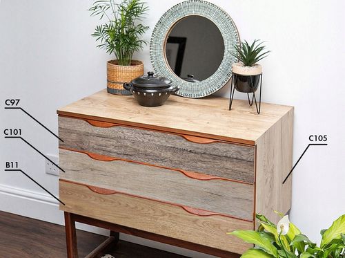 Okleina Drewnopodobna DĄB Folia Meblowa Klejowa 90x210cm Wzory Do na Arena.pl