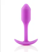b-vibe snug plug 1 fuchsia silikonowy anatomiczny korek 54g