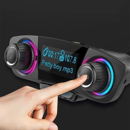 TRANSMITER FM BLUETOOTH 5.0 SD ŁADOWARKA USB LCD na Arena.pl