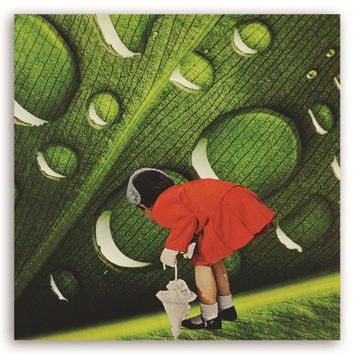 Deco Panel, Dziewczynka w czerwonej garsonce 40x40 na Arena.pl