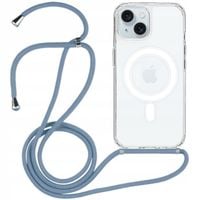 Bezbarwne etui ze smyczą MagSafe do iPhone 15 Plus i 16 Plus