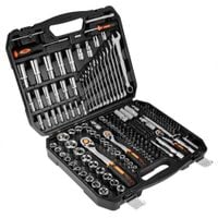 NEO ZESTAW KLUCZE NASADOWE 1/2" 3/8" 1/4" 219ele CRV PŁASKIE TORX NASADKI