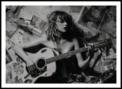 Plakat 84x59,5cm Młoda Gitarzystka na Arena.pl