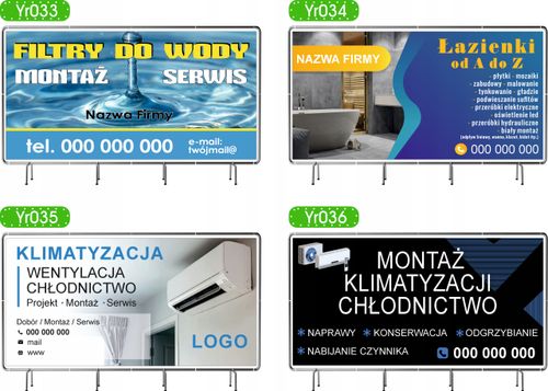 BANER REKLAMOWY 200x100 cm MONTAŻ I POMIARY INSTALACJI ELEKTRYCZNYCH na Arena.pl