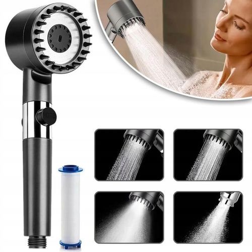 SŁUCHAWKA PRYSZNICOWA WYSOKOCIŚNIENIOWA OSZCZĘDNA Z FILTREM MASAŻEREM na Arena.pl