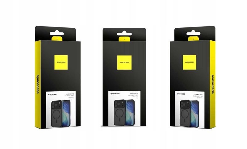 Spacecase Hybrid Mag Iphone 17 Pro Black zdjęcie 11