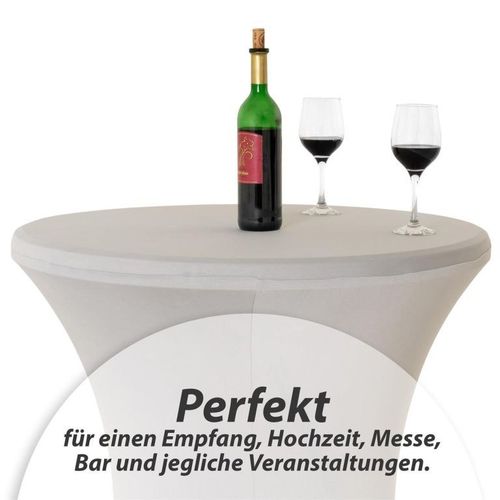 Pokrowiec na wysoki stół, elastyczny, 80 x 80 x 110 cm szary na Arena.pl