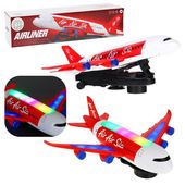 Samolot Pasażerski Kręci się Obrót 360 Ruchome Nadwozie Światła LED Dźwięki