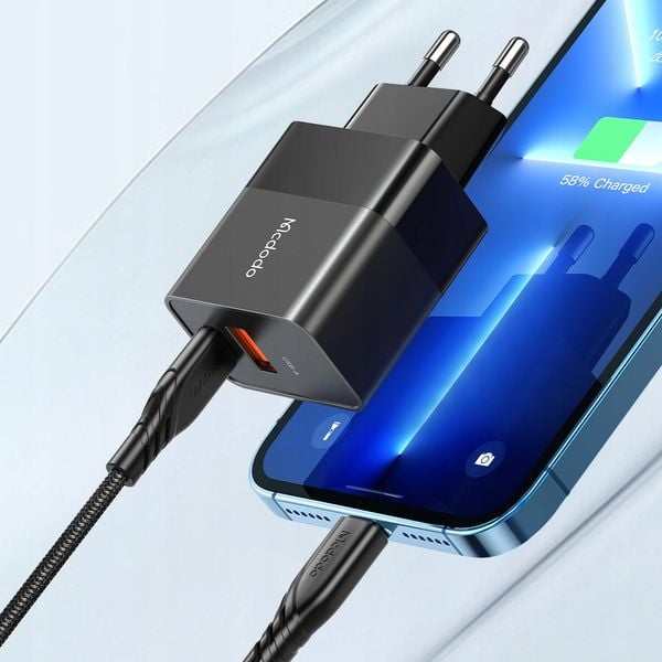 MCDODO SZYBKA ŁADOWARKA USB + USB-C 20W zdjęcie 9