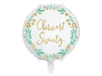 Balon Foliowy Elegance 45 cm - Wyjątkowa dekoracja na Chrzest Święty