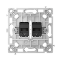 Gniazdo sieciowe LAN RJ45 podtynkowe czarne pionowe – OutletCore (LAN) vertical – AJAX SYSTEMS 128848.165.BL