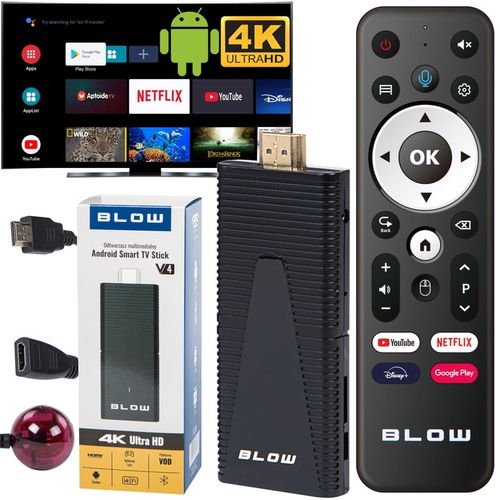 ODTWARZACZ MULTIMEDIALNY SMART TV STICK BOX BLUETOOTH 4K WIFI PRZYSTAWKA na Arena.pl