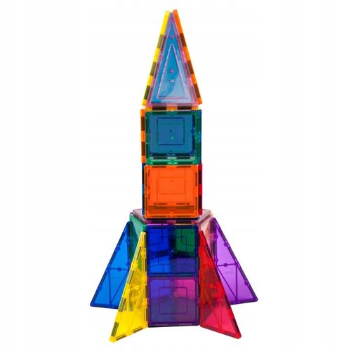 Klocki magnetyczne konstrukcyjne dla dzieci duże edukacyjne budowlane 32 el na Arena.pl