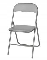 KRZESŁO KRZESEŁKO SKŁADANE ROZKŁADANE OGRODOWE CATERINGOWE BIUROWE SZARE