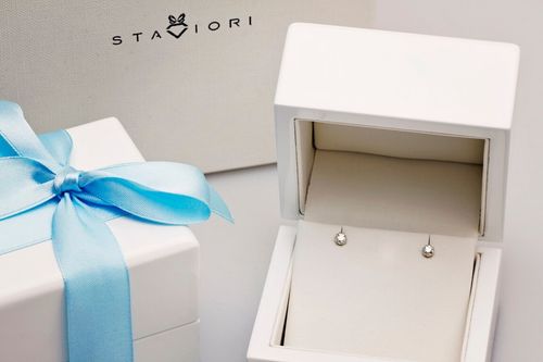 Złote kolczyki KXD1931 - Diament na Arena.pl