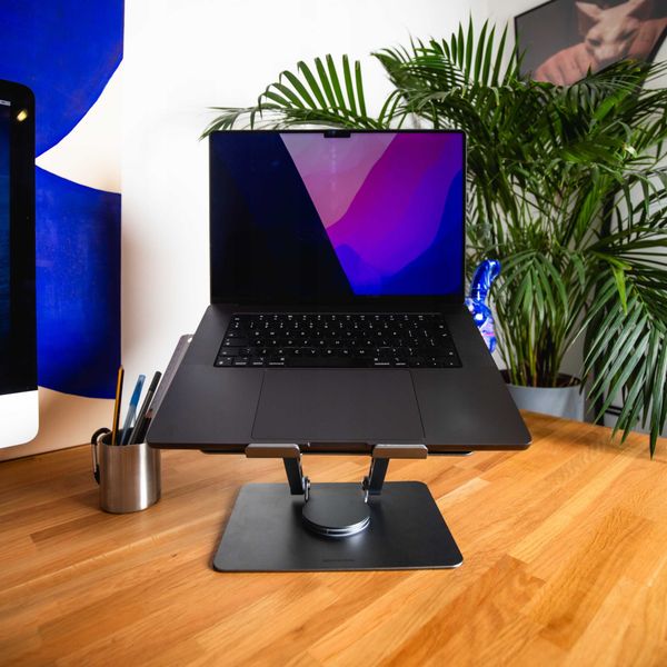 Spacecase Laptop Aluminium Stand 360 Gray zdjęcie 4