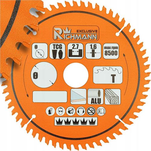 PIŁA TARCZOWA WIDIOWA LAMINATÓW ALUMINIUM DREWNA HDF MDF 165x20 MM 60 na Arena.pl