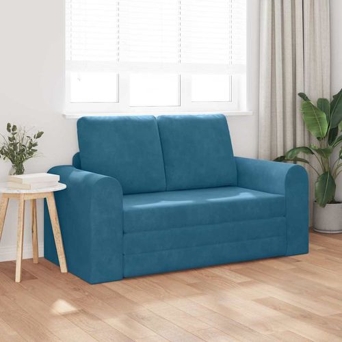 Sofa Bed Niebieski 148 x 71 x 83 cm Aksamit na Arena.pl