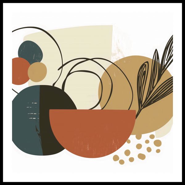 Plakat 80x80cm Kolaż Roślin zdjęcie 3