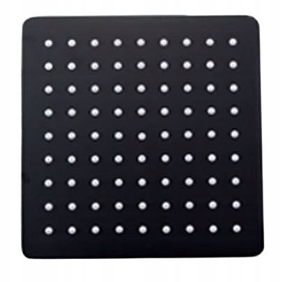 DESZCZOWNICA METALOWA KWADRATOWA SLIM 25 CM CZARNA zdjęcie 1