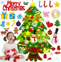 CHOINKA Z FILCU FILCOWA LED ZABAWKA DLA DZIECI DEKORACJE ŚWIĄTECZNE ŚWIĘTA