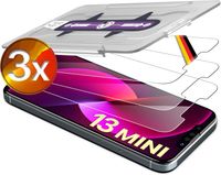Zestaw 3x szkło hartowane 10H iPhone 13 Mini łatwy montaż, ochrona
