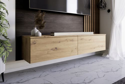 Wisząca szafka RTV 150cm dąb artisan na Arena.pl