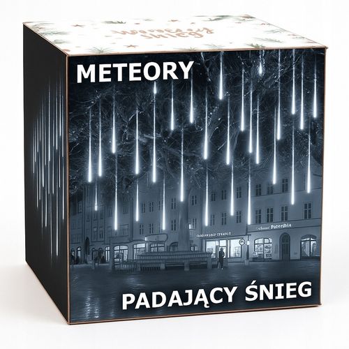 SOPLE METEORY LED BIAŁE ZIMNE LAMPKI PADAJĄCY ŚNIEG 50cm IP44 - SOPLE LED na Arena.pl
