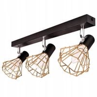 SZACH MINI ŻYRANDOL LAMPA SUFITOWA LOFT NOWOCZESNY CZARNY E14 LED