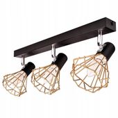 2X Lampa sufitowa żyrandol loft nowoczesny czarny e14 led SZACH MINI
