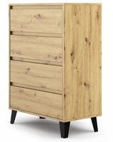 Nowoczesna Komoda 4SZ 70 cm Artisan KENDI TS - 2 Kolory