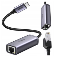 UGREEN CM483 Adapter sieciowy USB-C do RJ45 (szary)