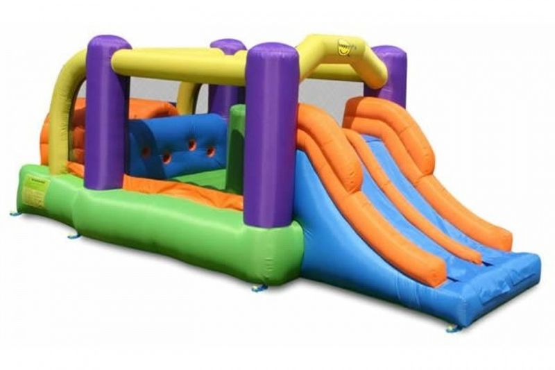 Tor Przeszkód + Suchy Basen Zamek Dmuchany HappyHop Zjeżdzalnia Trampolina Dmuchaniec zdjęcie 1