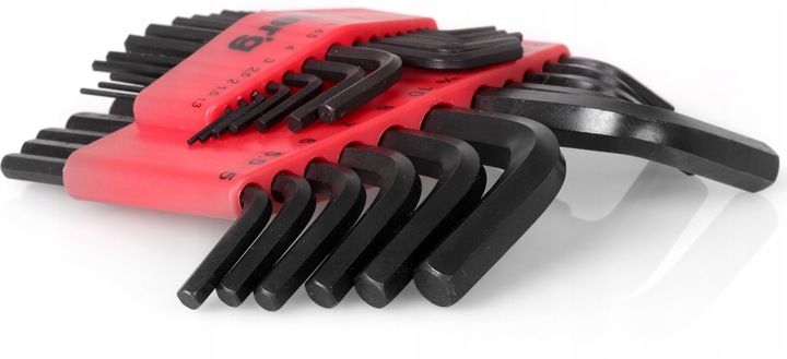 STERG KLUCZE IMBUSOWE KOMPLET KLUCZY IMBUSOWYCH IMBUSÓW IMBUSY ZESTAW 25szt zdjęcie 3