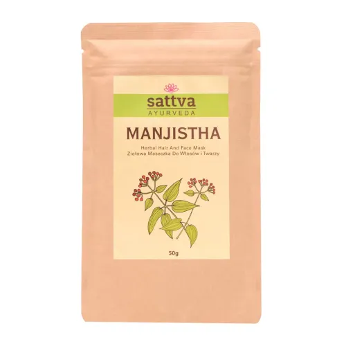 Maseczka ZioŁowa DO Twarzy I WŁosÓw Manjistha 50 g - Sattva (ayurveda) na Arena.pl