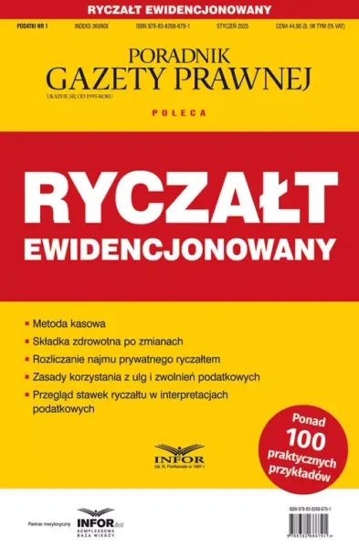 Ryczałt ewidencjonowany Podatki 1/2025 zdjęcie 1