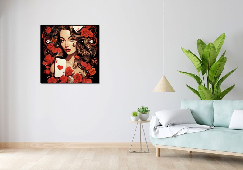 Plakat 80x80cm Różany Hazard zdjęcie 4