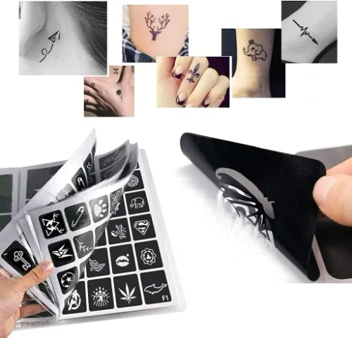 Tatuaże Brokatowe Dla Dzieci DUŻO Szablonów + 6 BROKATÓW Świecących w NOCY na Arena.pl