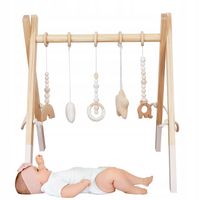 STOJAK EDUKACYJNY BABY GYM ZAWIESZKI GRATIS SIŁOWNIA ROZWOJOWA DLA DZIECI