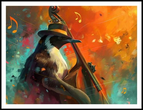 Plakat 100x75cm Pingwinia Nuta na Arena.pl