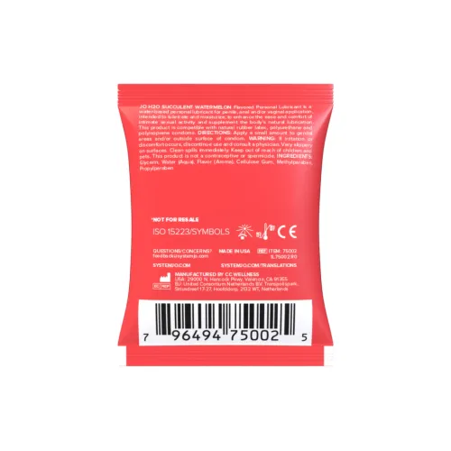 system jo h2o watermelon lubrykant wodny saszetka 5 ml na Arena.pl
