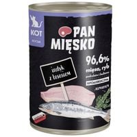 karma mokra dla kota indyk z łososiem pan mięsko hipoalergiczna 400g kociak